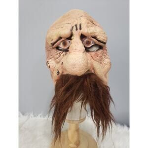 Vintage Don Post Rubber Mask 90s Studios‎ Mustache old Man Realistic Nose Bald